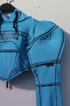 Windowsen corset pad shoulder sweater PS23T003 blue